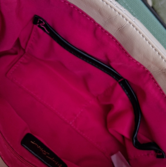 BETSEY JOHNSON Groovy Hearts Foldover Flap Quikt Chain Satchel Crossbody NWT - Picture 13 of 15